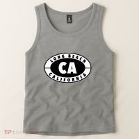 Badge Long Beach California Tank Top thumb 2