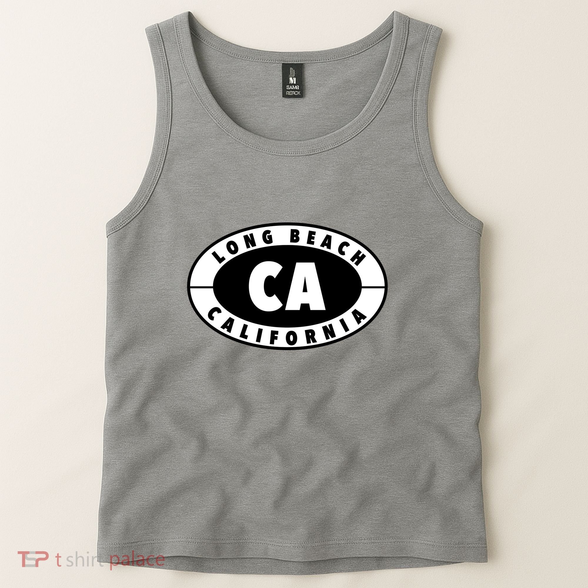 Badge Long Beach California Tank Top