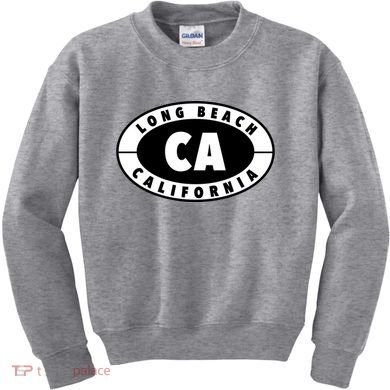 Badge Long Beach California Kids Sweatshirt