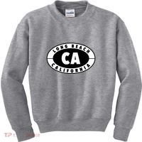 Badge Long Beach California Kids Sweatshirt thumb 0