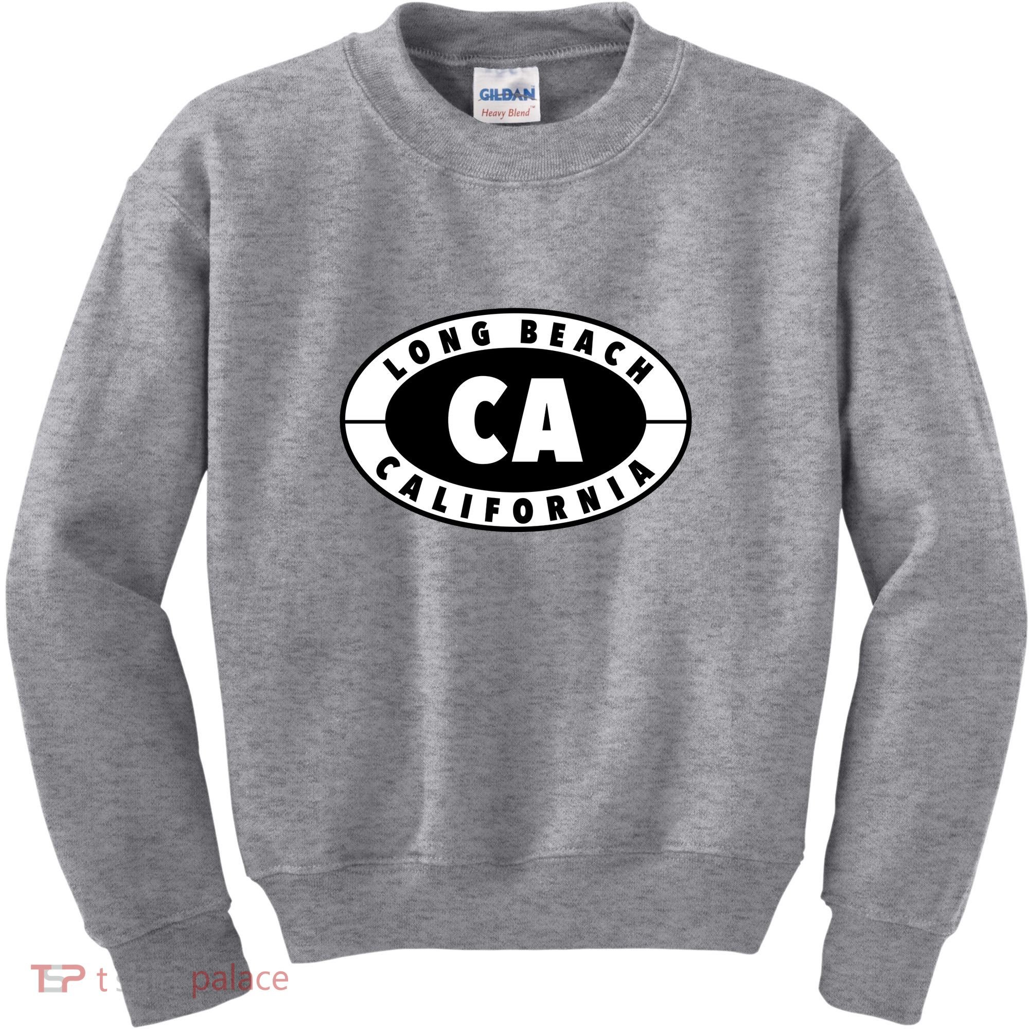 Badge Long Beach California Kids Sweatshirt