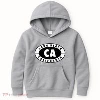 Badge Long Beach California Kids Hoodie thumb 0