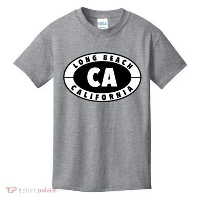Badge Long Beach California Kids T-Shirt