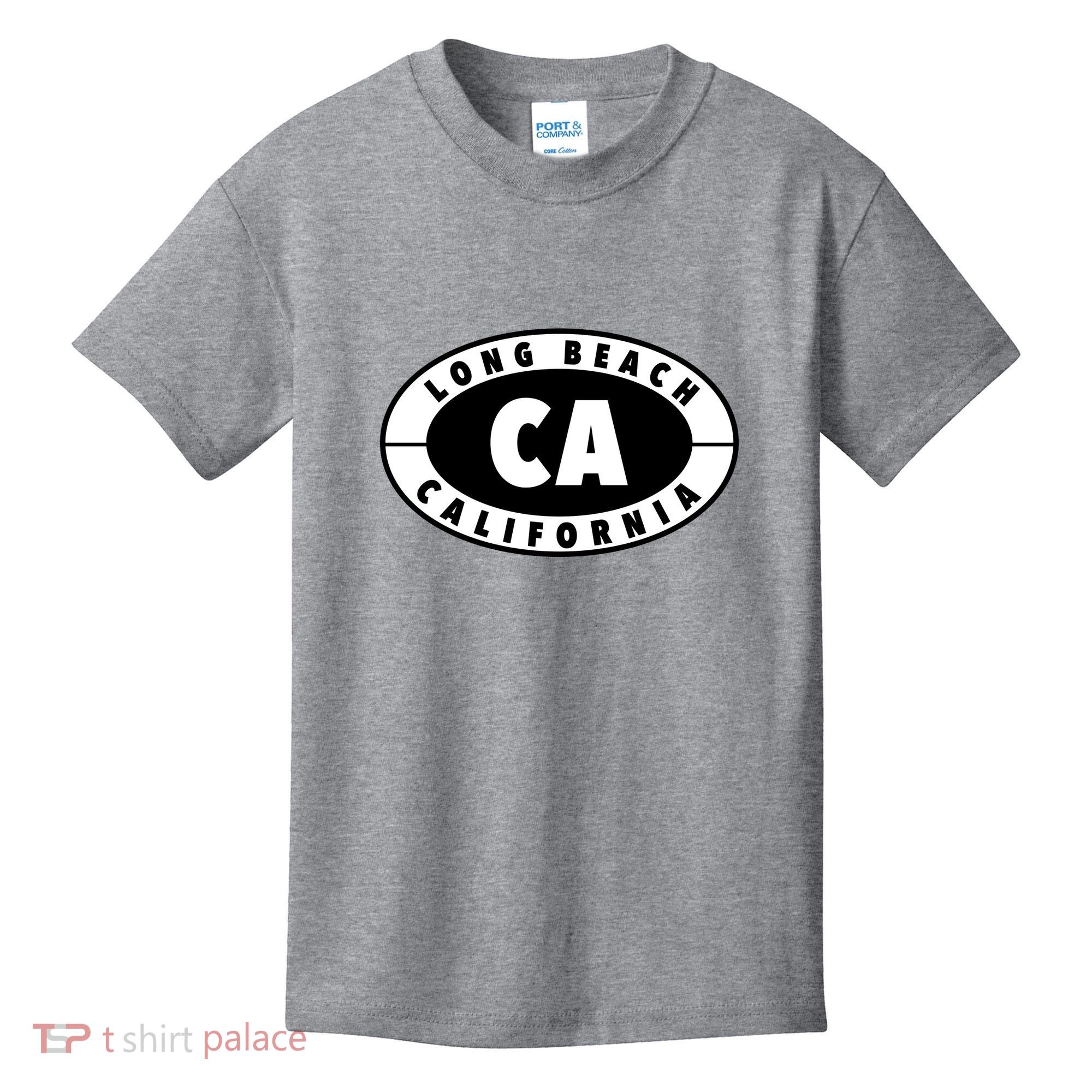 Badge Long Beach California Kids T-Shirt