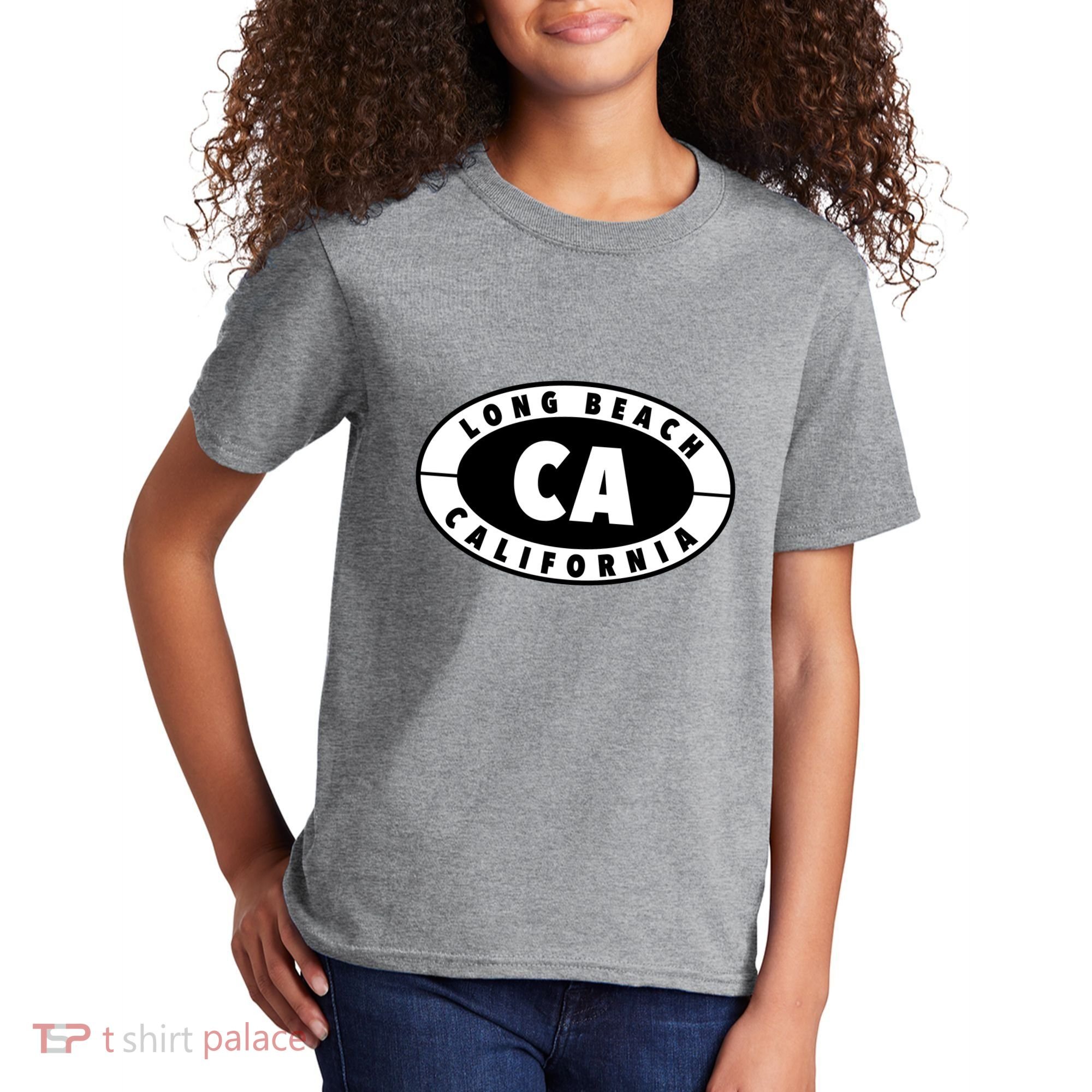 Badge Long Beach California Kids T-Shirt