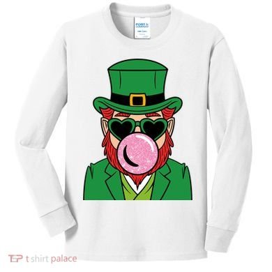 Bubblegum Leprechaun Kids Long Sleeve Shirt