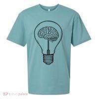 Brain Lightbulb: Bright Ideas And Creativity Sueded Cloud Jersey T-Shirt thumb 0