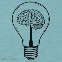 Brain Lightbulb: Bright Ideas And Creativity Sueded Cloud Jersey T-Shirt thumb 2