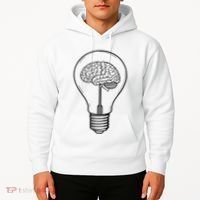 Brain Lightbulb: Bright Ideas And Creativity Hoodie thumb 2