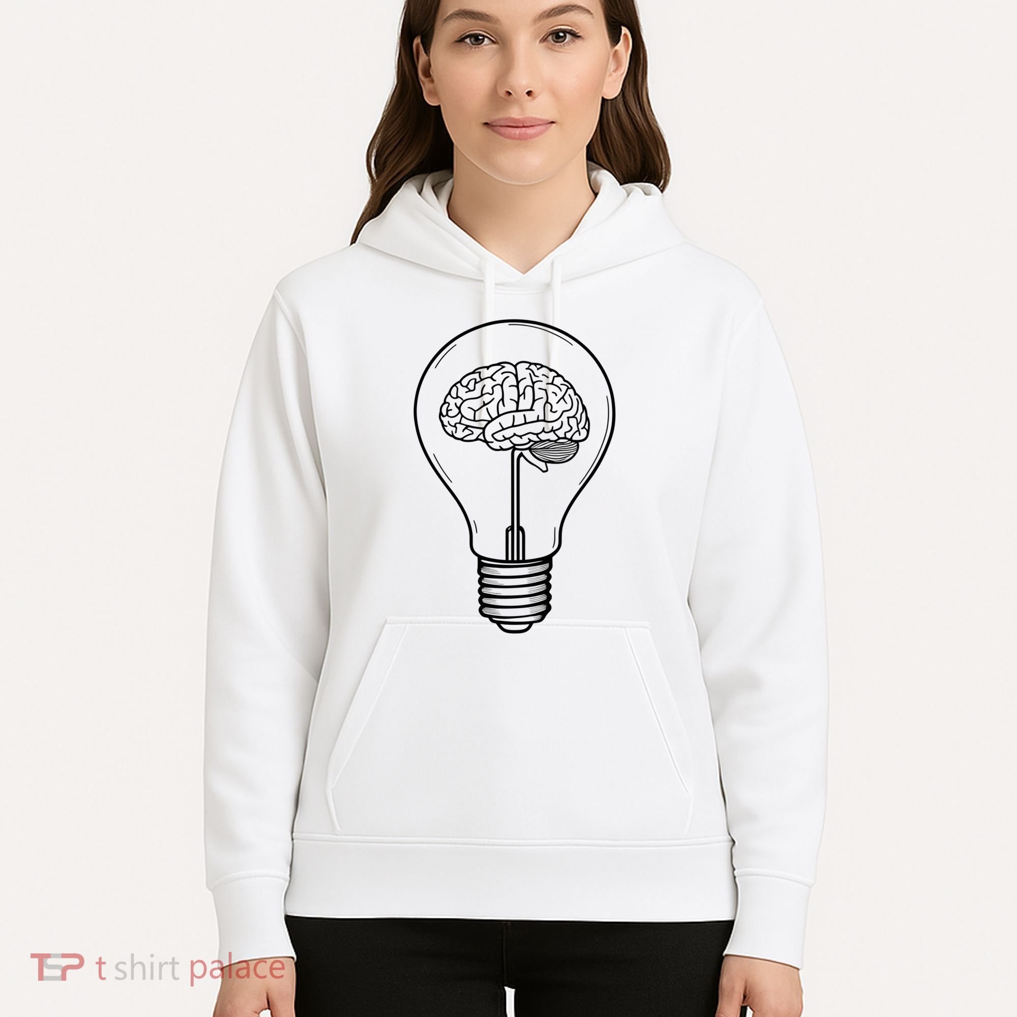 Brain Lightbulb: Bright Ideas And Creativity Hoodie