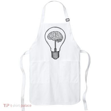 Brain Lightbulb: Bright Ideas And Creativity Apron