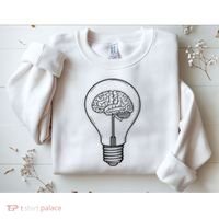 Brain Lightbulb: Bright Ideas And Creativity Sweatshirt thumb 2