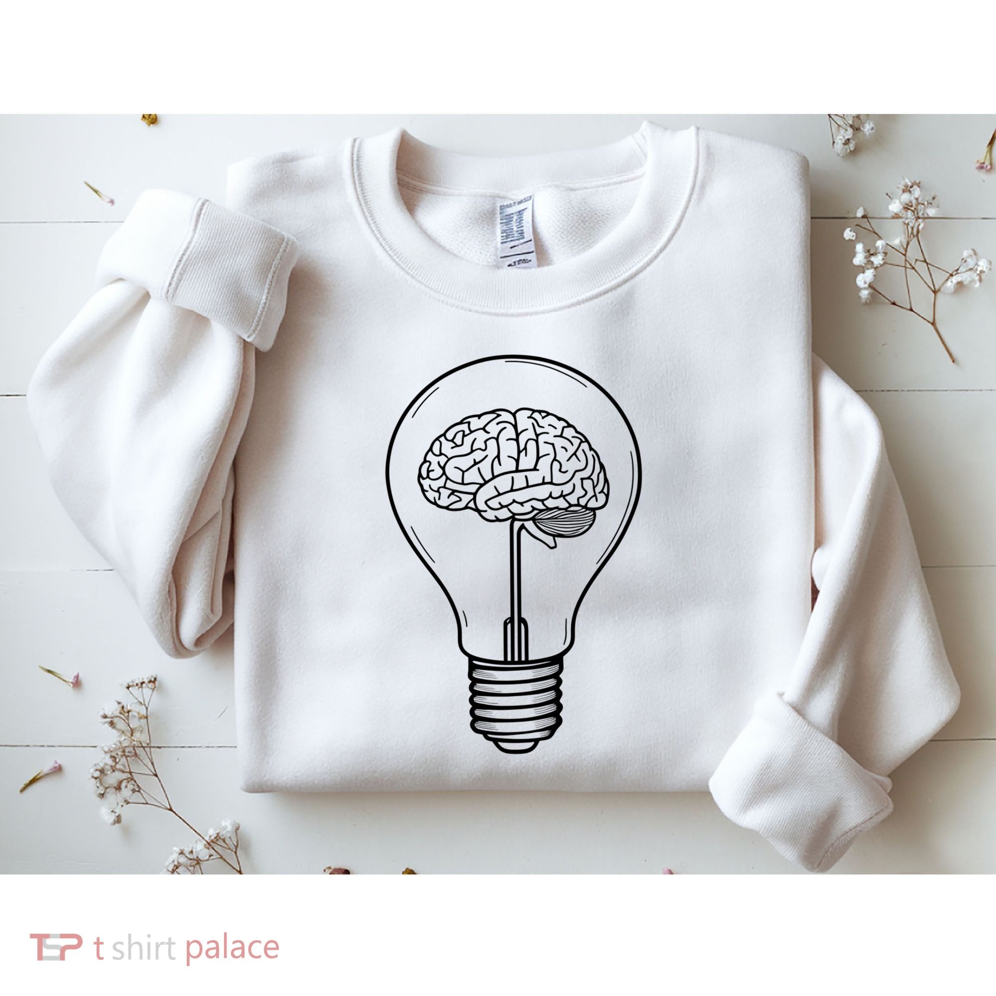 Brain Lightbulb: Bright Ideas And Creativity Sweatshirt