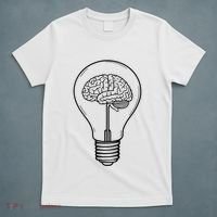 Brain Lightbulb: Bright Ideas And Creativity T-Shirt thumb 5