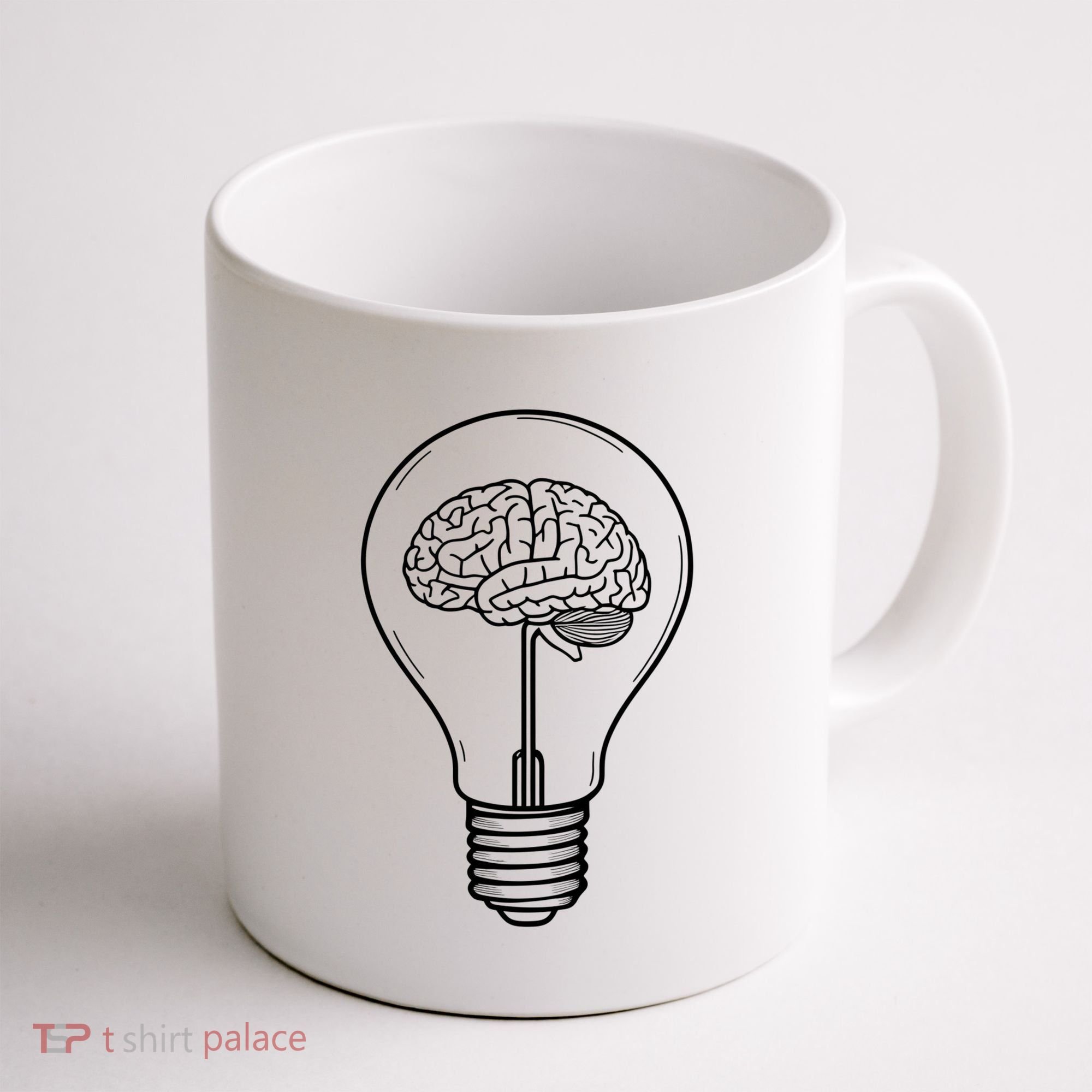 Brain Lightbulb: Bright Ideas And Creativity Coffee Mug