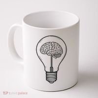 Brain Lightbulb: Bright Ideas And Creativity Coffee Mug thumb 0