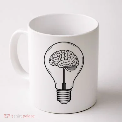 Brain Lightbulb: Bright Ideas And Creativity Coffee Mug