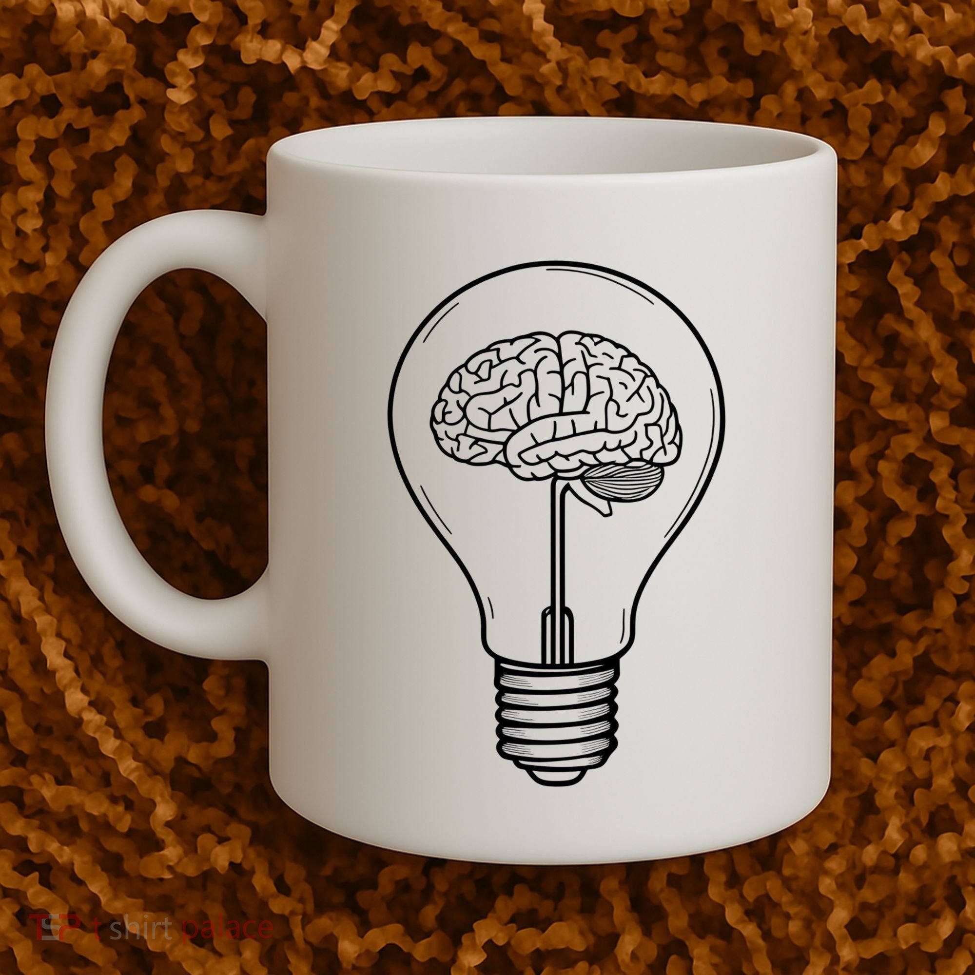 Brain Lightbulb: Bright Ideas And Creativity Coffee Mug