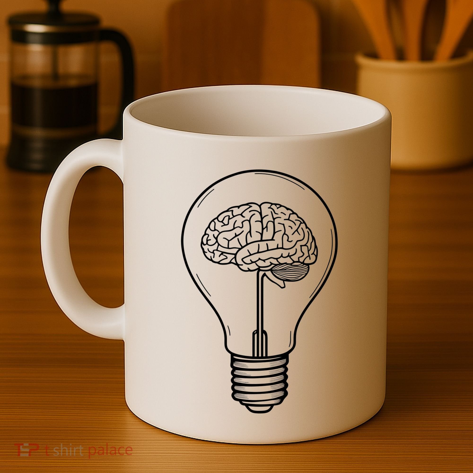 Brain Lightbulb: Bright Ideas And Creativity Coffee Mug