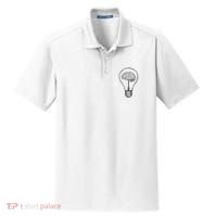 Brain Lightbulb: Bright Ideas And Creativity Dry Zone Grid Polo thumb 0