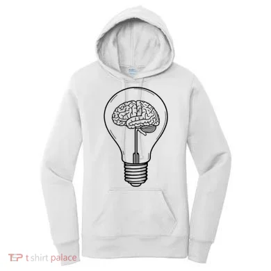 Brain Lightbulb: Bright Ideas And Creativity Women's Hoodie