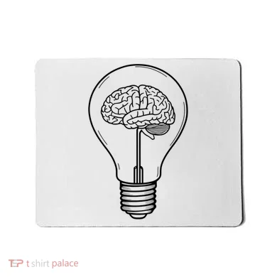 Brain Lightbulb: Bright Ideas And Creativity Mousepad