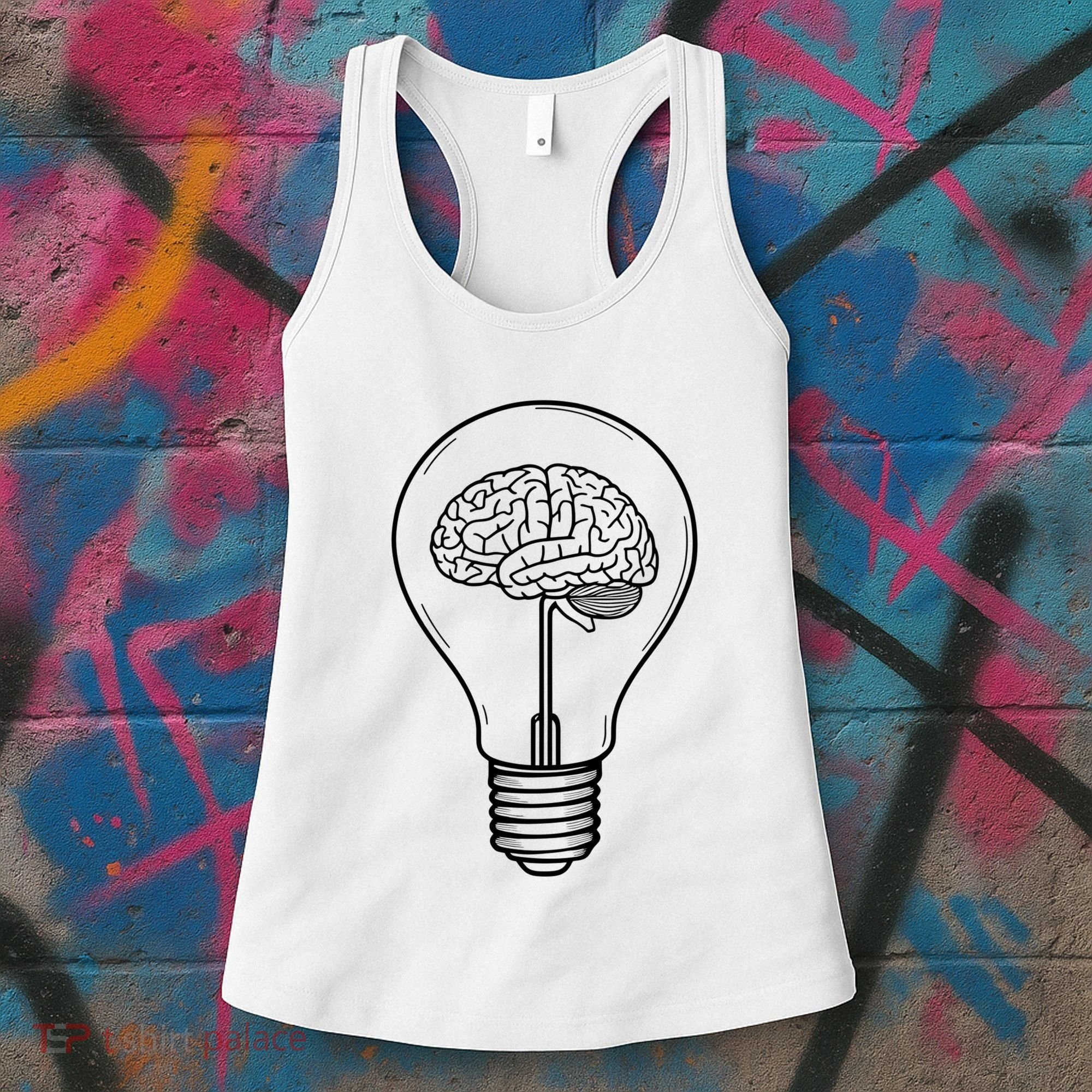 Brain Lightbulb: Bright Ideas And Creativity Women's Tank Top