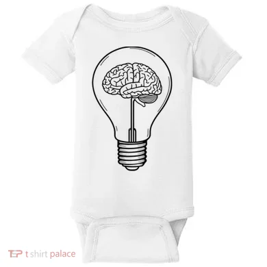 Brain Lightbulb: Bright Ideas And Creativity Baby Bodysuit