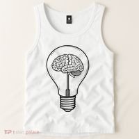 Brain Lightbulb: Bright Ideas And Creativity Tank Top thumb 2
