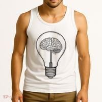 Brain Lightbulb: Bright Ideas And Creativity Tank Top thumb 3