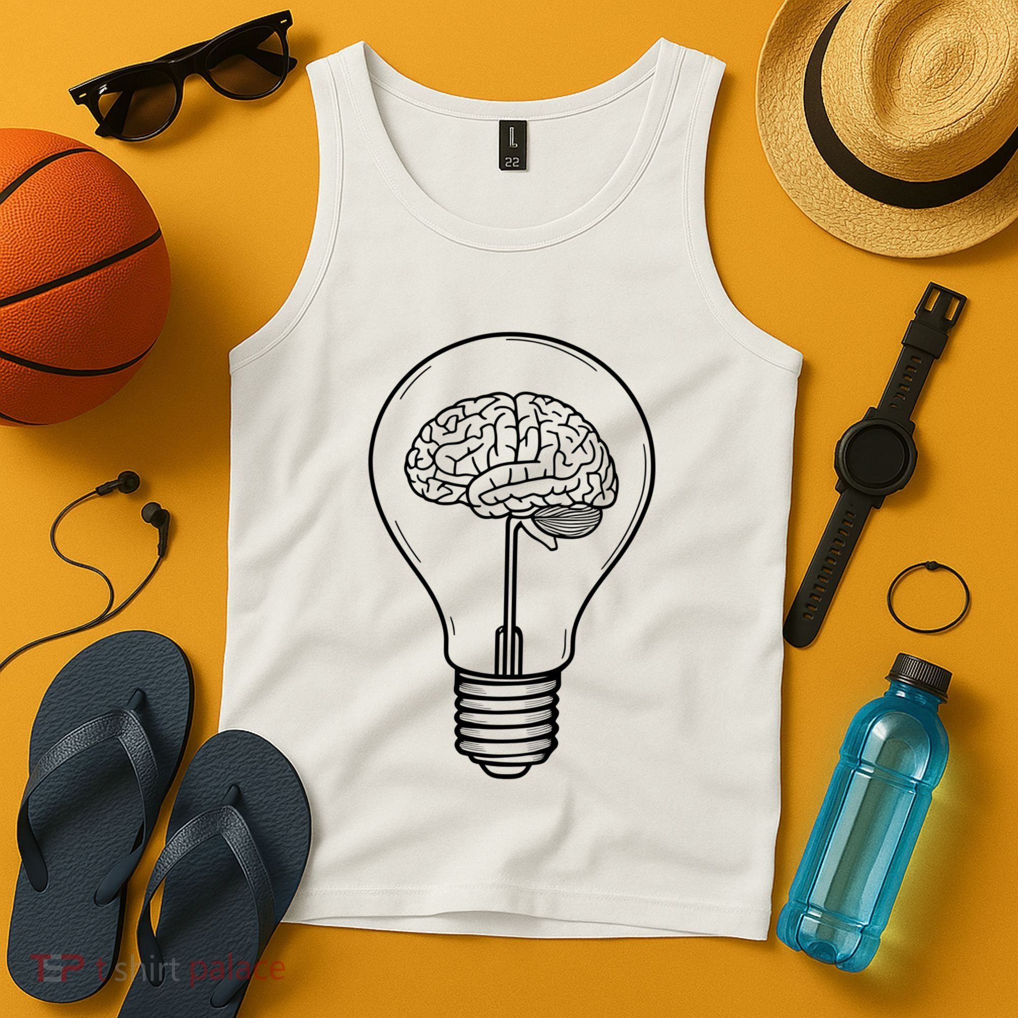 Brain Lightbulb: Bright Ideas And Creativity Tank Top