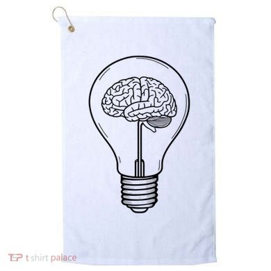 Brain Lightbulb: Bright Ideas And Creativity Golf Towel
