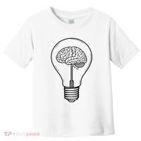 Brain Lightbulb: Bright Ideas And Creativity Toddler T-Shirt thumb 0