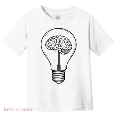 Brain Lightbulb: Bright Ideas And Creativity Toddler T-Shirt