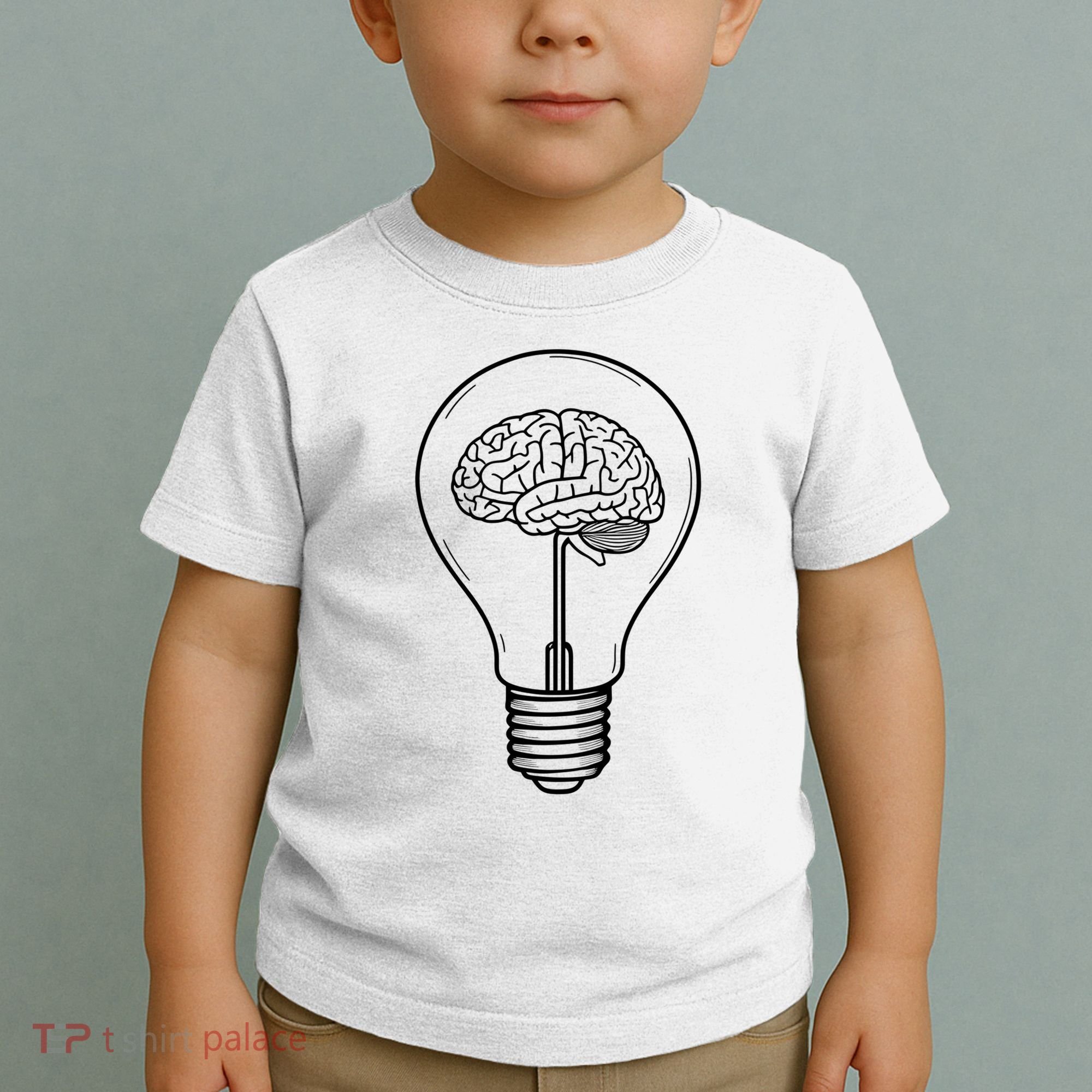 Brain Lightbulb: Bright Ideas And Creativity Toddler T-Shirt