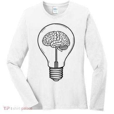 Brain Lightbulb: Bright Ideas And Creativity Women's Long Sleeve Shirt