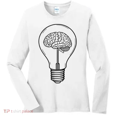 Brain Lightbulb: Bright Ideas And Creativity Women's Long Sleeve Shirt