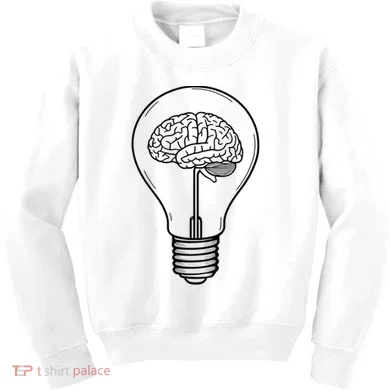 Brain Lightbulb: Bright Ideas And Creativity Kids Sweatshirt