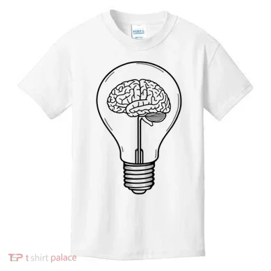 Brain Lightbulb: Bright Ideas And Creativity Kids T-Shirt