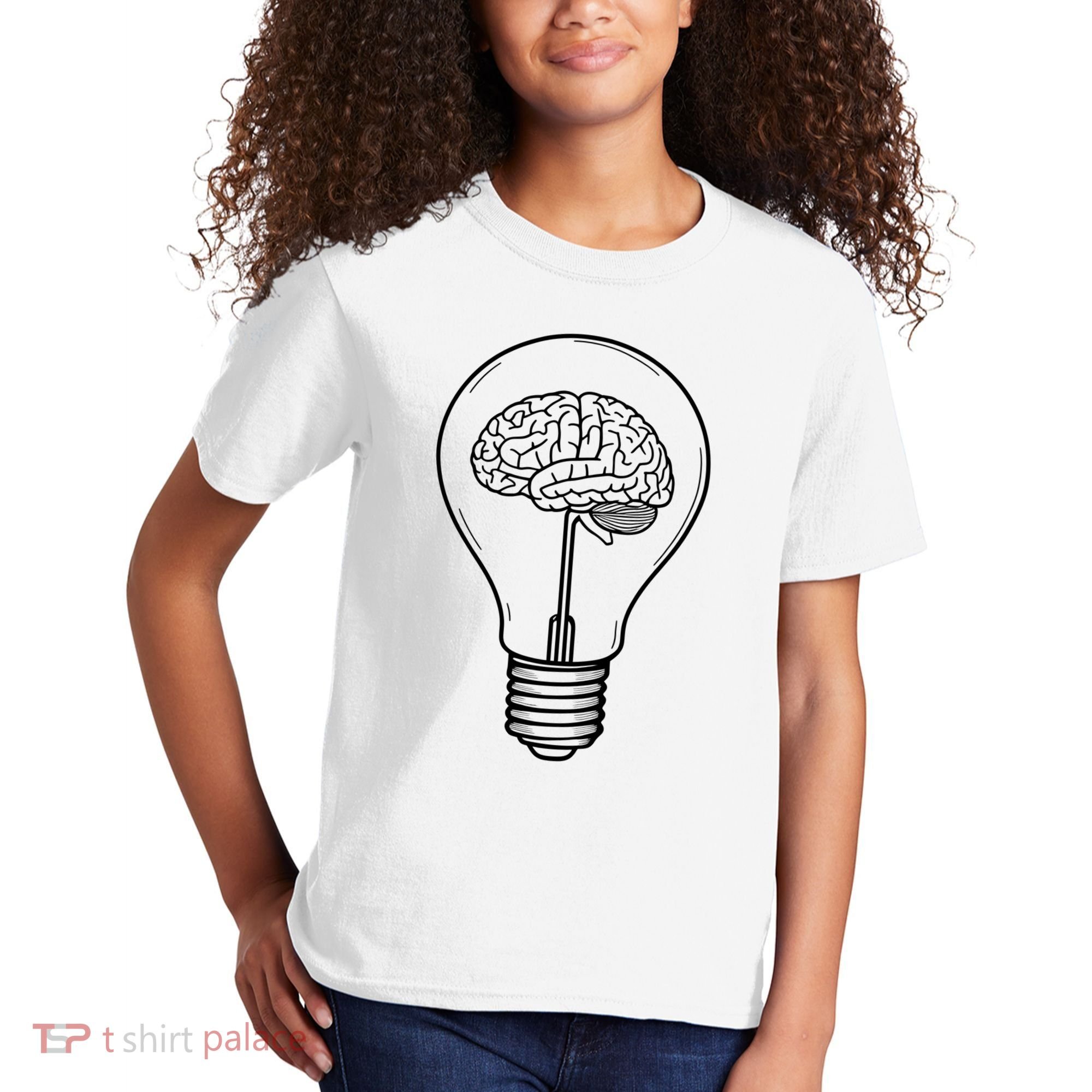 Brain Lightbulb: Bright Ideas And Creativity Kids T-Shirt
