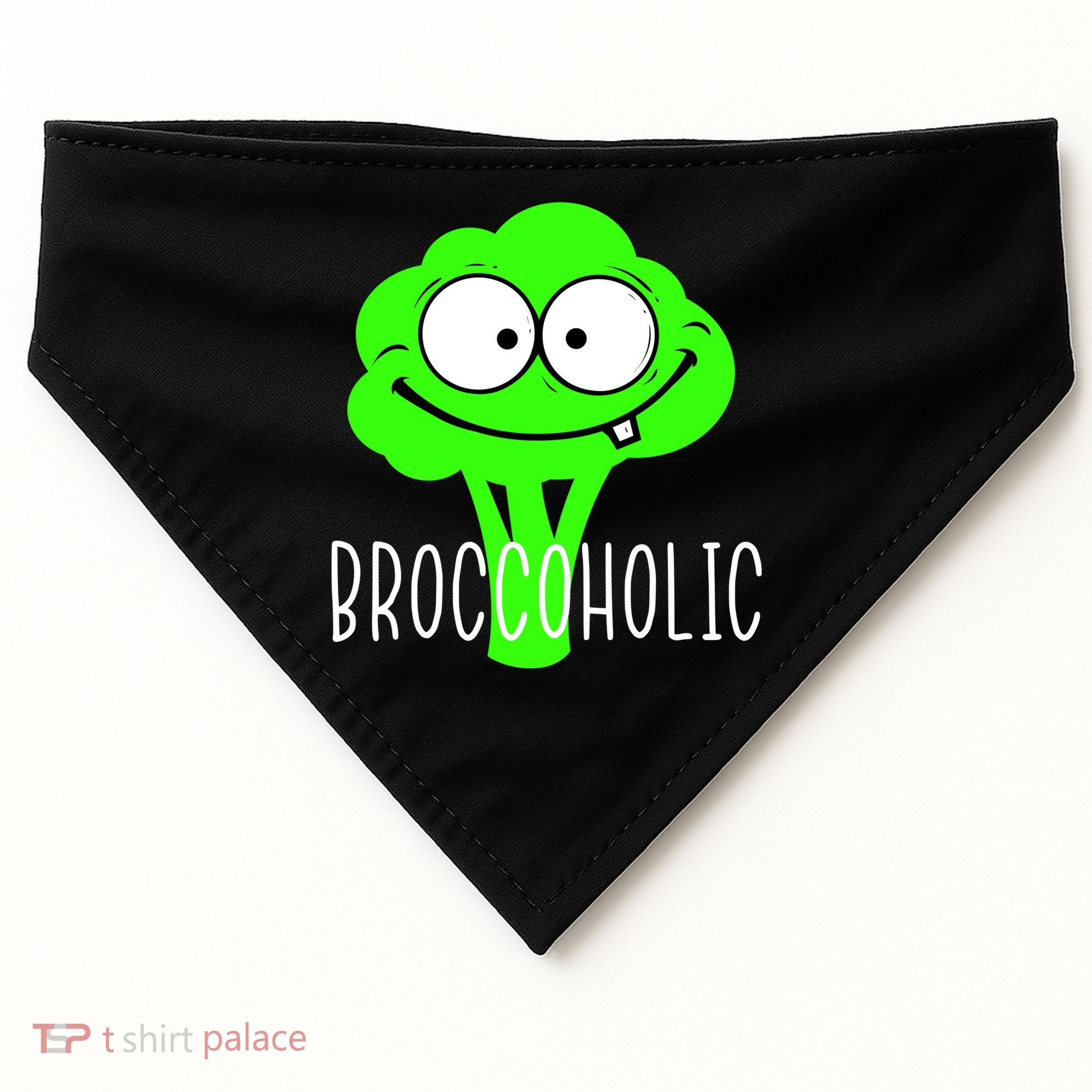 Broccoli Lovers Broccoholic USA-Made Doggie Bandana