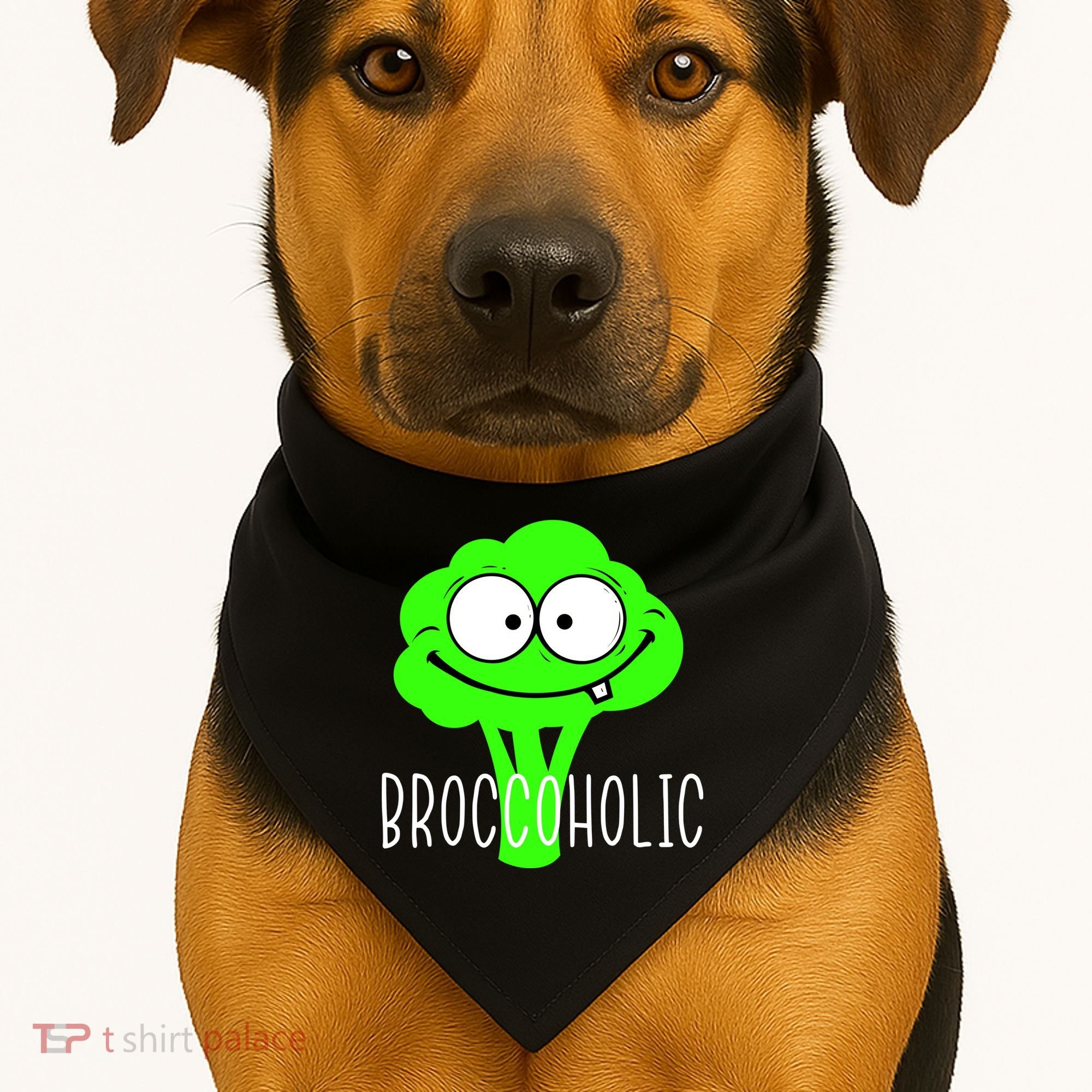 Broccoli Lovers Broccoholic USA-Made Doggie Bandana
