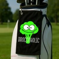 Broccoli Lovers Broccoholic Golf Towel thumb 2