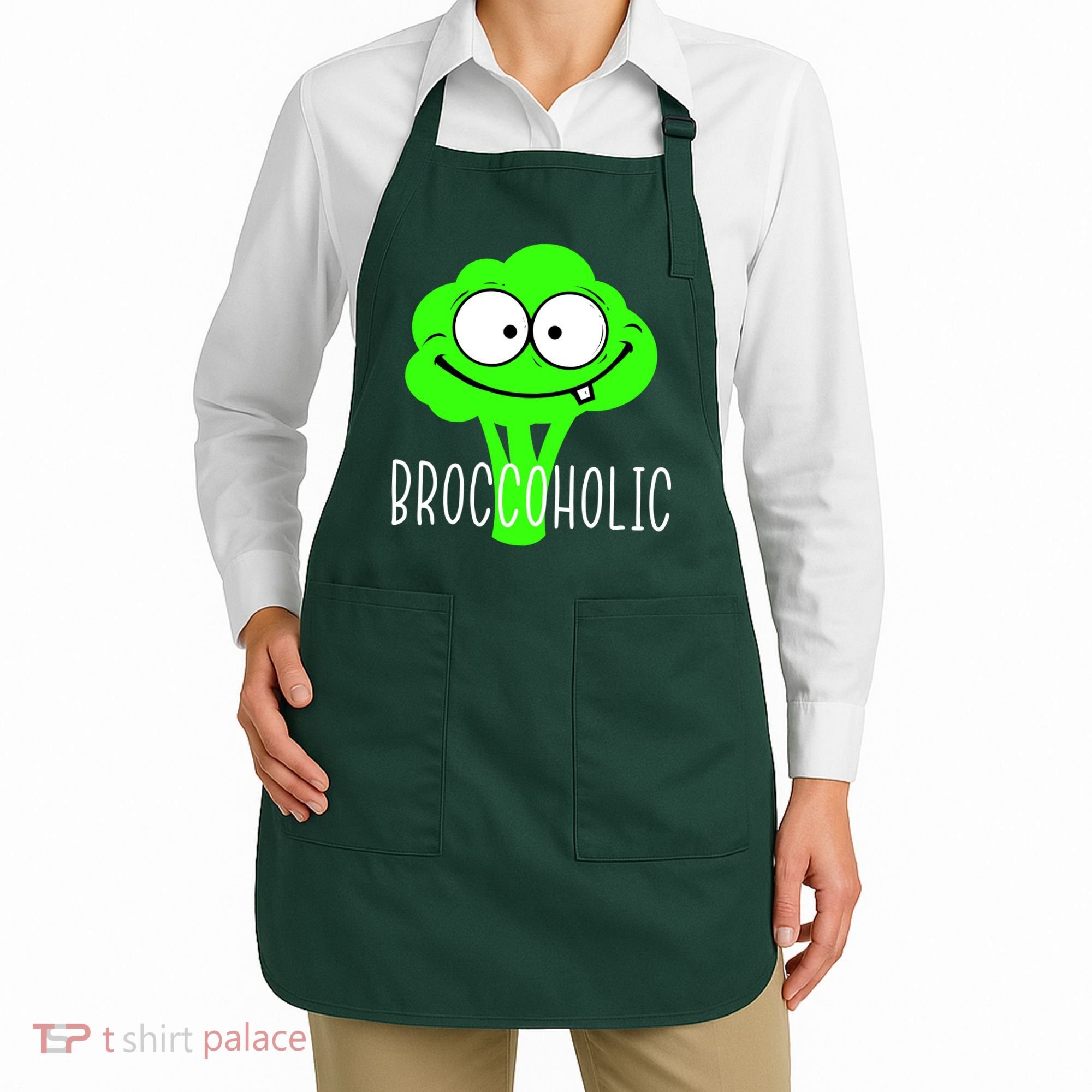Broccoli Lovers Broccoholic Apron