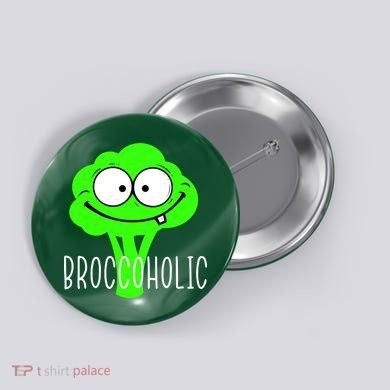 Broccoli Lovers Broccoholic Button
