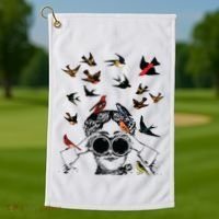 Bird Lover Golf Towel thumb 1
