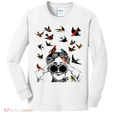 Bird Lover Kids Long Sleeve Shirt