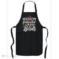Bird Lovers Birdwatching Easy Distracted By Birds Birder Apron thumb 0