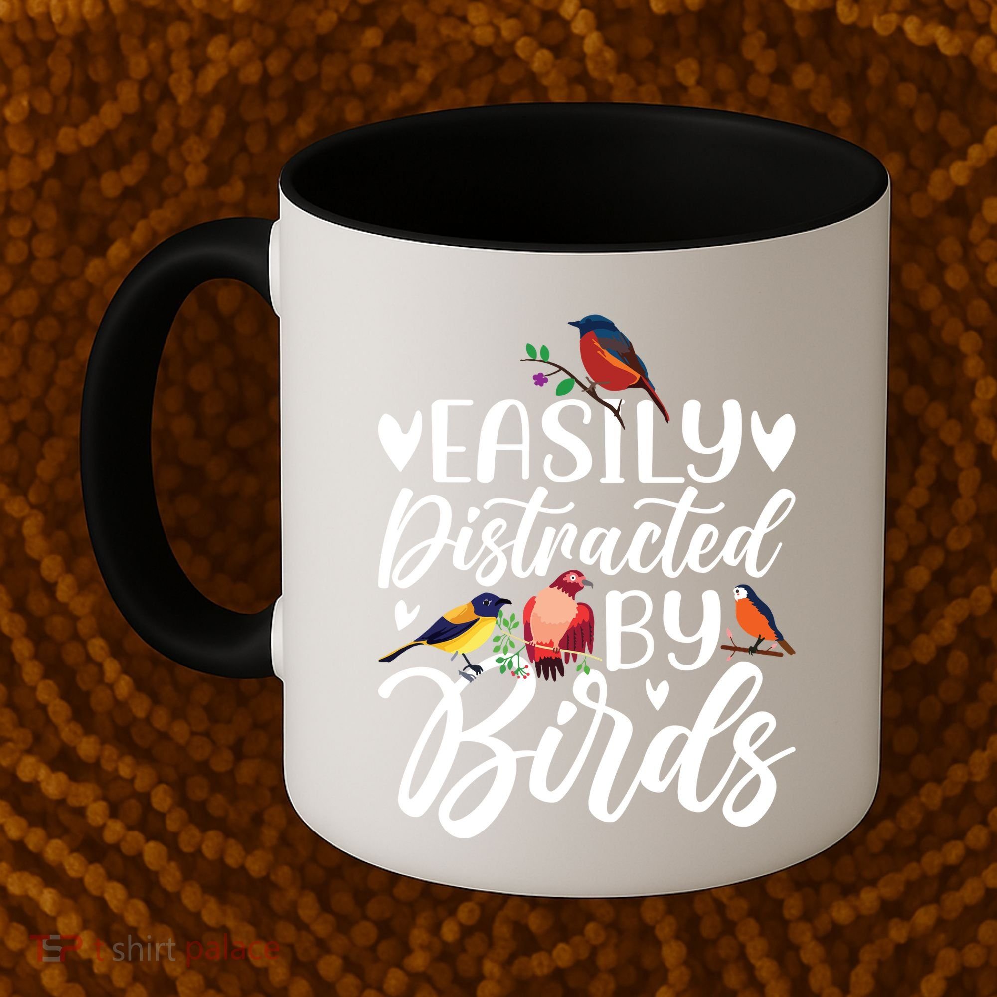 Bird Lovers Birdwatching Easy Distracted By Birds Birder Coffee Mug