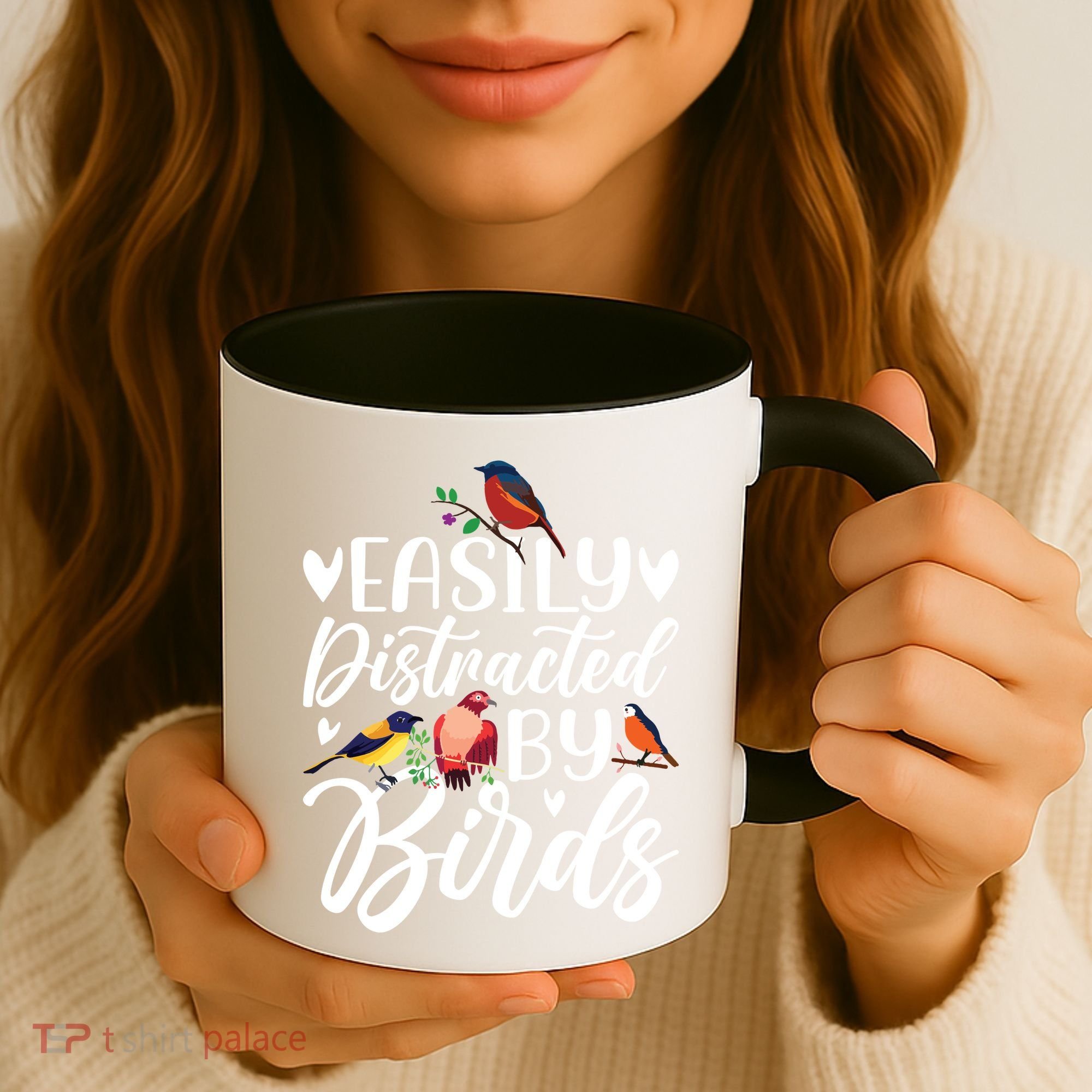 Bird Lovers Birdwatching Easy Distracted By Birds Birder Coffee Mug